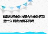 磷酸鐵鋰電池與聚合物電池區(qū)別是什么 到底有何不同呢