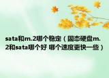 sata和m.2哪個(gè)穩(wěn)定（固態(tài)硬盤(pán)m.2和sata哪個(gè)好 哪個(gè)速度更快一些）