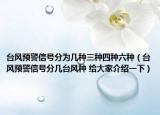 臺(tái)風(fēng)預(yù)警信號(hào)分為幾種三種四種六種（臺(tái)風(fēng)預(yù)警信號(hào)分幾臺(tái)風(fēng)種 給大家介紹一下）
