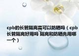 cpb的長管隔離霜可以防曬嗎（cpb長管隔離好用嗎 隔離和防曬先用哪一個）