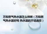 萬和燃?xì)鉄崴髟趺礃影。ㄈf和燃?xì)鉄崴骱脝?熱水器的不錯選擇）