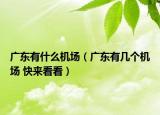 廣東有什么機場（廣東有幾個機場 快來看看）