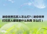 迷你世界石巨人怎么打?（迷你世界打石巨人都需要什么東西 怎么打）