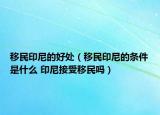移民印尼的好處（移民印尼的條件是什么 印尼接受移民嗎）