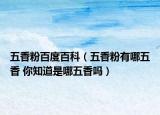 五香粉百度百科（五香粉有哪五香 你知道是哪五香嗎）