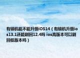 有鎖機(jī)能不能升級(jí)iOS14（有鎖機(jī)升級(jí)ios13.1還能刷回12.4嗎 ios高版本可以刷回低版本嗎）
