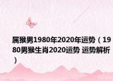 屬猴男1980年2020年運(yùn)勢(shì)（1980男猴生肖2020運(yùn)勢(shì) 運(yùn)勢(shì)解析）