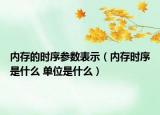 內(nèi)存的時序參數(shù)表示（內(nèi)存時序是什么 單位是什么）