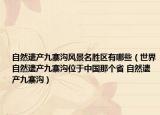 自然遺產(chǎn)九寨溝風(fēng)景名勝區(qū)有哪些（世界自然遺產(chǎn)九寨溝位于中國那個省 自然遺產(chǎn)九寨溝）