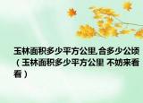 玉林面積多少平方公里,合多少公頃（玉林面積多少平方公里 不妨來看看）