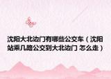 沈陽大北邊門有哪些公交車（沈陽站乘幾路公交到大北邊門 怎么走）