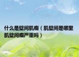 什么是壁間肌瘤（肌壁間是哪里 肌壁間瘤嚴(yán)重嗎）