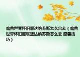 魔獸世界懷舊服達(dá)納蘇斯怎么出去（魔獸世界懷舊服聯(lián)盟達(dá)納蘇斯怎么去 魔獸技巧）