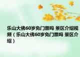 樂山大佛60歲免門票嗎 景區(qū)介紹視頻（樂山大佛60歲免門票嗎 景區(qū)介紹）