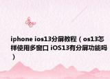 iphone ios13分屏教程（os13怎樣使用多窗口 iOS13有分屏功能嗎）