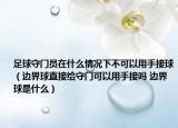 足球守門員在什么情況下不可以用手接球（邊界球直接給守門可以用手接嗎 邊界球是什么）