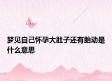 夢(mèng)見自己懷孕大肚子還有胎動(dòng)是什么意思