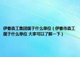 伊春森工集團(tuán)屬于什么單位（伊春市森工屬于什么單位 大家可以了解一下）