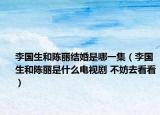 李國生和陳麗結(jié)婚是哪一集（李國生和陳麗是什么電視劇 不妨去看看）