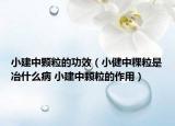 小建中顆粒的功效（小健中粿粒是冶什么病 小建中顆粒的作用）