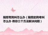 隔壁有狗叫怎么辦（隔壁的狗老叫怎么辦 教你三個(gè)方法解決問(wèn)題）
