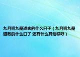 九月初九是道家的什么日子（九月初九是道教的什么日子 還有什么其他稱呼）