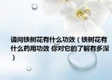 請(qǐng)問鐵樹花有什么功效（鐵樹花有什么藥用功效 你對(duì)它的了解有多深）