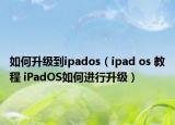 如何升級到ipados（ipad os 教程 iPadOS如何進(jìn)行升級）