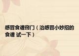 感冒食譜竅門（治感冒小妙招的食譜 試一下）
