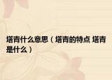 塔青什么意思（塔青的特點 塔青是什么）