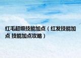 紅毛超級(jí)技能加點(diǎn)（紅發(fā)技能加點(diǎn) 技能加點(diǎn)攻略）