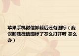 蘋果手機微信卸載后還有圖標(biāo)（我誤卸載微信圖標(biāo)了怎么打開呀 怎么辦）