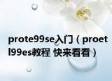 prote99se入門（proetl99es教程 快來看看）