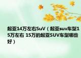 起亞14萬左右SuV（起亞suv車型15萬左右 15萬的起亞SUV車型哪些好）