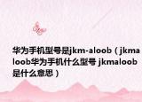 華為手機型號是jkm-aloob（jkmaloob華為手機什么型號 jkmaloob是什么意思）
