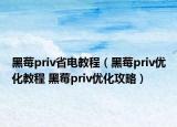 黑莓priv省電教程（黑莓priv優(yōu)化教程 黑莓priv優(yōu)化攻略）