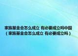 家族基金會怎么成立 有必要成立嗎中國（家族基金會怎么成立 有必要成立嗎）