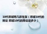 10代思域有幾款車型（思域10代的排量 思域10代的排量是多少）