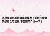 劉思佳被綁架是哪部電視?。▌⑺技驯唤壖苁鞘裁措娨晞?下面簡單介紹一下）