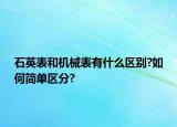 石英表和機(jī)械表有什么區(qū)別?如何簡單區(qū)分?