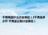 千克噸是什么計(jì)量單位（2千克是多少斤 千克是公制計(jì)量單位）