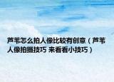 蘆葦怎么拍人像比較有創(chuàng)意（蘆葦人像拍攝技巧 來看看小技巧）