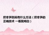 挖冬筍到底有什么方法（挖冬筍的正確技術(shù) 一看就明白）
