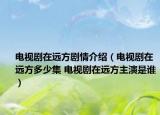 電視劇在遠方劇情介紹（電視劇在遠方多少集 電視劇在遠方主演是誰）