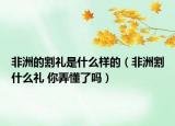 非洲的割禮是什么樣的（非洲割什么禮 你弄懂了嗎）