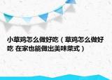 小草雞怎么做好吃（草雞怎么做好吃 在家也能做出美味菜式）