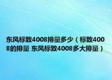 東風標致4008排量多少（標致4008的排量 東風標致4008多大排量）