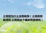 土耳其為什么沒有核彈（土耳其有核彈嗎 土耳其這個國家有核彈嗎）