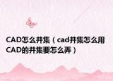 CAD怎么并集（cad并集怎么用 CAD的并集要怎么弄）