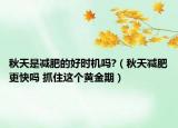 秋天是減肥的好時(shí)機(jī)嗎?（秋天減肥更快嗎 抓住這個(gè)黃金期）